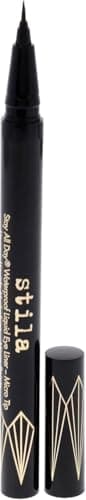 Image of Stila All Day Waterproof Liquid Eye Liner, Easy To Use Eyeliner Pen, Smudge and Transfer Proof, Liner Stays On All Day and Night, Goes On Smoothly Without Skipping, Smudging or Pulling - Micro Tip