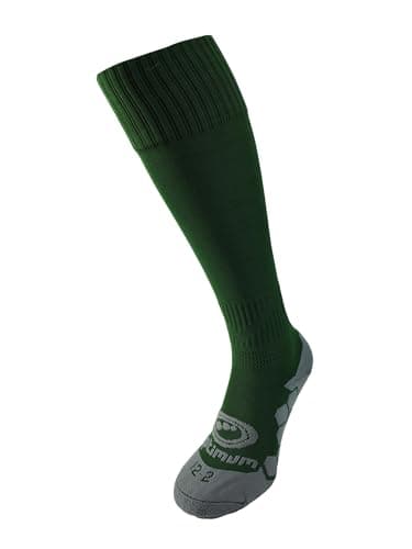 Image of Optimum Classico Sports Socks - Moisture-Wicking, Breathable, Cushioned for Football, Rugby, Athletics - Lightweight, Quick-Dry Bottle Green, Senior (7-12)