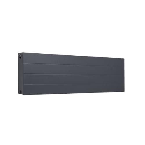 Image of Milano Alora Anthracite Type 22 Horizontal Double Panel Convector Radiator - 400mm x 1400mm
