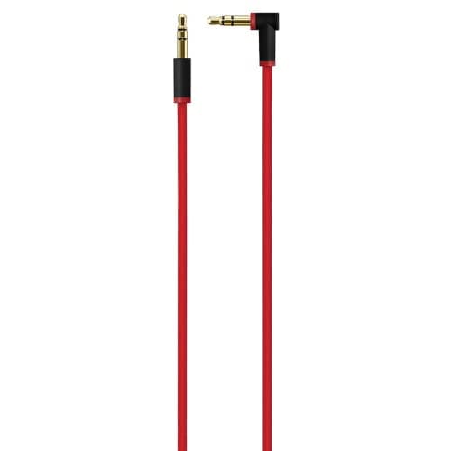 Image of SPARKED Beats Aux Cable Headphone Wire 3.5mm Audio Jack for Beats by Dr Dre Studio 3 2 1 Pro Headphones, Solo 4 3 2 1 HD Earphones, Wireless, Pro Monster Pill Plus + UK Replacement Lead (1.4m) - Red