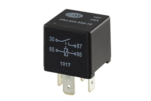 Image of HELLA 4RA 933 332-101 Relay, main current - 12V - 4-pin connector - Normally Open Contact