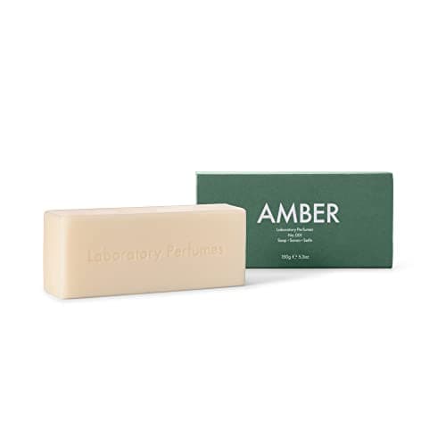 Image of Laboratory Perfumes Amber Soap Bar | Infused with Amber Fragrance | Enriched with Shea Butter & Jojoba Oil | Palm Oil-Free, Plastic-Free & Skin-Kind (150g)