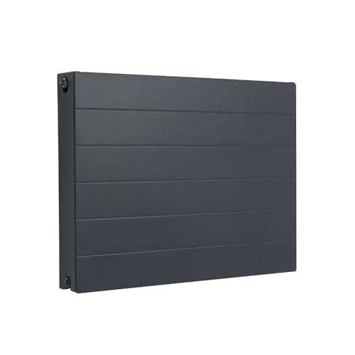 Image of Milano Alora Anthracite Type 22 Horizontal Double Panel Convector Radiator - 600mm x 800mm