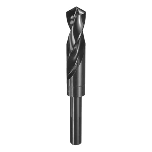 Image of sourcing map 20mm Drill Bit 1/2" Reduced Shank 3-Flat 4341 High Speed Steel 118 Degree Standard Point for Plastic Wood Copper Aluminum Iron Medium Soft Metal