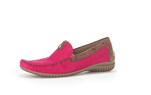 Image of Gabor California Sporty Womens Moccasins 4.5 UK Pink Suede/New Whiskey