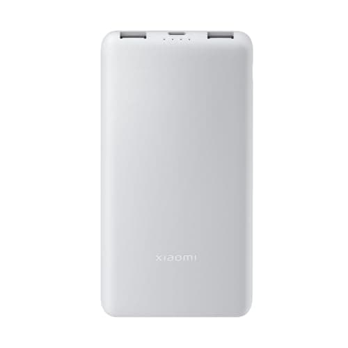 Image of Xiaomi Power Bank 10000mAh Lite USB-C 22.5W, USB-C fast charging, charges 3 devices simultaneously, airline approved, compact external battery for iPhone Android.