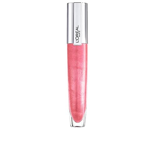 Image of L'Oréal Paris Lip Gloss, Plumping and Hydrating, with Hyaluronic Acid and Collagen Complex, Glow Paradise Balm-In-Gloss, 406 I Amplify