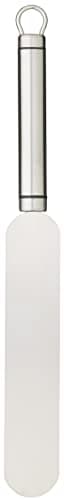 Image of KitchenCraft Oval Handled Professional Spatula, Icing Spatula, Durable Palette Knife with Stainless Steel Blade, Cake Decorating Tool for Kitchen Baking, Dishwasher Safe, 32cm