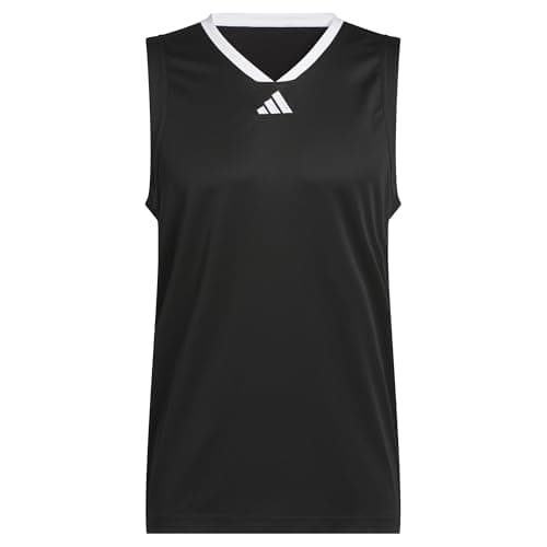 Image of adidas Men's Basketball Legends Tank Shirt, Black/White, M