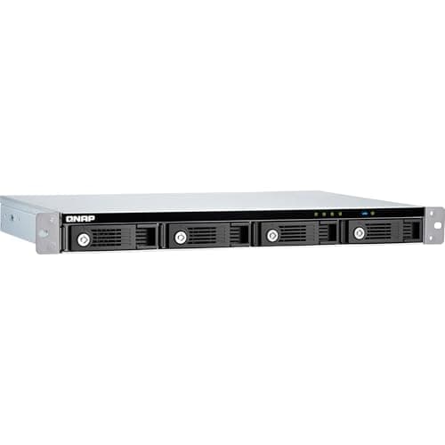 Image of QNAP TR-004U 4 Bay Rackmount NAS Expansion - Optional Use as a Direct-Attached Storage Device,Black