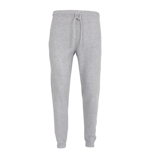 Image of Cloth Garage® Men's Trouser Fleece Elasticated Joggers Cuffed Sweatpants with Zip Pockets Fleece Gym Sports Casual Trousers Mens Fleece Jogging Bottoms Pants Trousers Casual Size S-5XL Grey Marl
