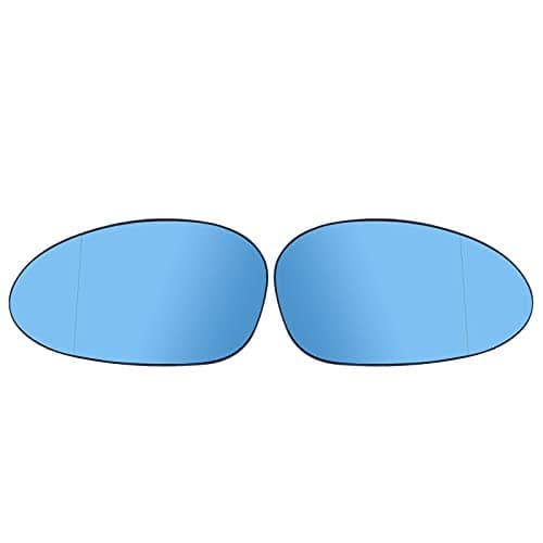 Image of HouYeen Pair Blue Heated Wing Mirror Glass for B-MW 1 series E82 E87 E88 04-09 3 Series E90 E91 E92 E93 2005-08 Z4 E86 E85 51167145267 51167145268