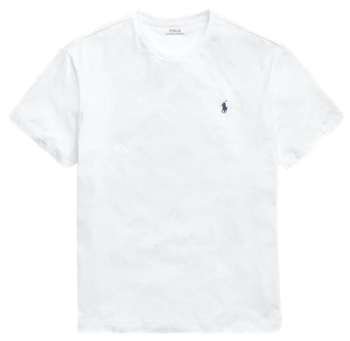 Image of Polo Ralph Lauren Men's Custom Slim Fit Iconic Mesh Polo, Ralph Lauren White, XXL