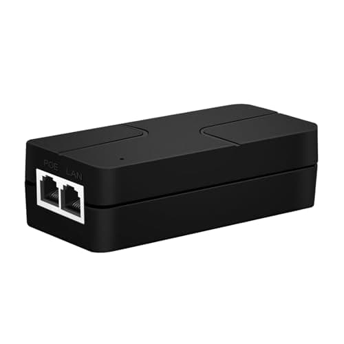 Image of Ztyuav PoE+ Injector 2.5G 30W Non-PoE to PoE Adapter with 2 RJ-45 Ports - 100/1000/2500Mbps, IEEE 802.3af/at Compliant, Plug & Play, Distance up to 100m, Ideal for IP Phones, IP Cameras