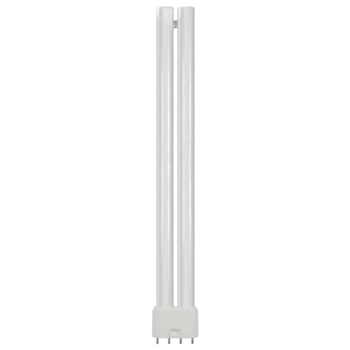 Image of Crompton Lamps LED PLL 12W 2G11 Single Turn L-Type Direct to Mains (24W Equivalent) 4000K Cool White Opal 1475lm 4-Pin Push Fit Light Bulb