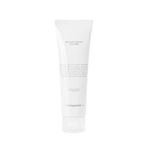 Image of Transparent Lab PHA Soft Peeling Cleanser 150 ml – Gentle Exfoliating Facial Cleanser with 5% PHA and 2% Salicylic Acid, Daily Peeling Effect, Anti-Imperfections and Suitable for Sensitive Skin