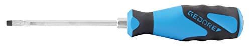 Image of GEDORE Screwdriver slotted with striking cap, Screwdriver, 3-component handle, length 180 mm, Tool, 2154SK 3.5