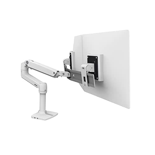 Image of Ergotron – LX Dual Direct Monitor Arm, VESA Desk Mount – for 2 Monitors Up to 25 Inches, 0.9-5kg Each – White (45-489-216)