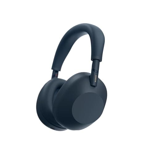 Image of SONY WH-1000XM6 Flagship Noise Cancelling Over-Ear Wireless Bluetooth Headphones, Signature Hi-Res Sound, Comfort, Foldable Design, Durable Case, 30 HR Battery NC On, iOS & Android – Midnight Blue