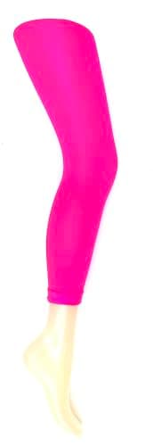 Image of Mysasi Women's 40 den. Opaque Footless.Tights Size. M. Neon Pink.
