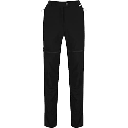 Image of Regatta Women's Mountain Zip Off Walking Trousers Black