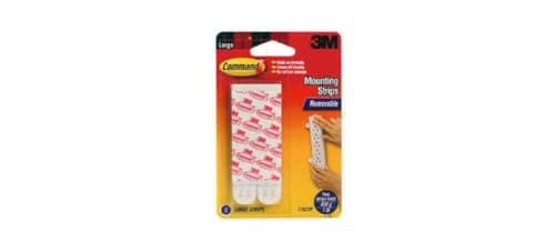 Image of Command Large Adhesive and Mounting Refill Strips, 8 Strips - Damage Free Hanging - Holds up to 4.4 kg