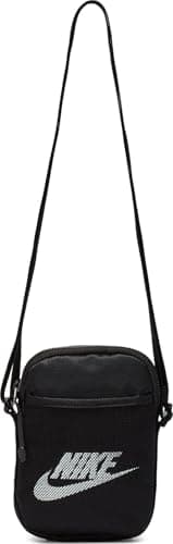 Image of NIKE BA5871-010 Nike Heritage Sports backpack Unisex Adult Black/Black/White Size 1SIZE