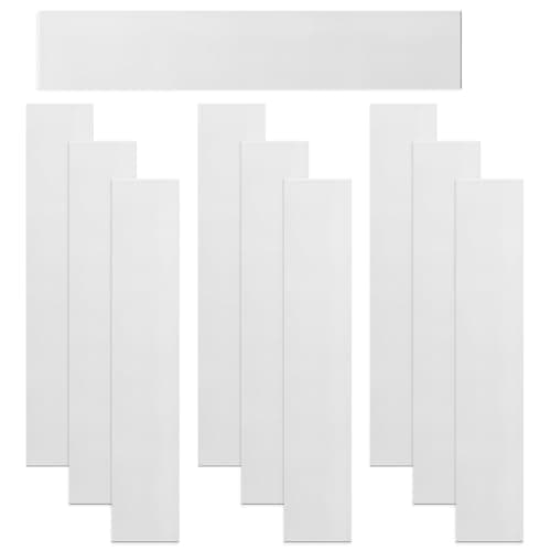 Image of Keadic 10Pcs Shim Stock Assortment, Stainless Steel Strips Metal Shim Stock Metal Shims, Thickness, 0.0007", 1" Width x 6" Length