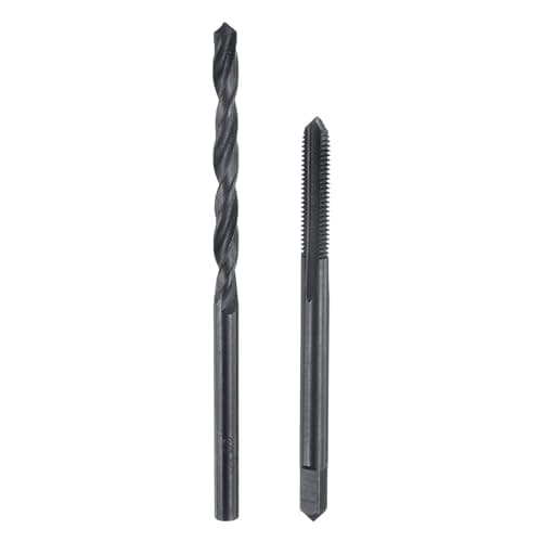 Image of sourcing map Tap and Drill Bit Set, 1pcs 8-40 UN Straight Flute Thread Screw Taps & 1pcs 3.5mm Twist Drill Bits, Black Oxide HSS-6542 Tapping Threading Tool Kit
