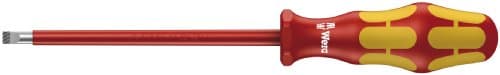 Image of Wera 160 i Kraftform Plus Lasertip VDE Insulated Screwdriver, Slotted 1 x 5.5 x 125 mm, 05006120001