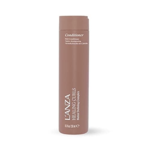 Image of L'ANZA Healing Curls Butter Conditioner - Curly Hair Product for Moisturising and Detangling Velvety Curls with Anti-Humidity Moisturisers, with Sulphate Free, Paraben Free Formula (236ml)