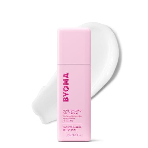 Image of BYOMA Moisturising Gel Cream (50ml) Lightweight Oil Free Daily Moisturiser with Barrier Repair, Niacinamide and Green Tea, for All Skin Types - Alcohol Free, Vegan