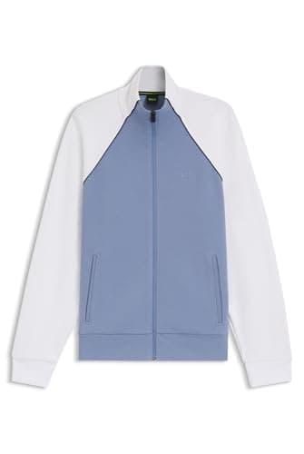 Image of BOSS Join Saggy 10276629 Full Zip Sweatshirt M Blue