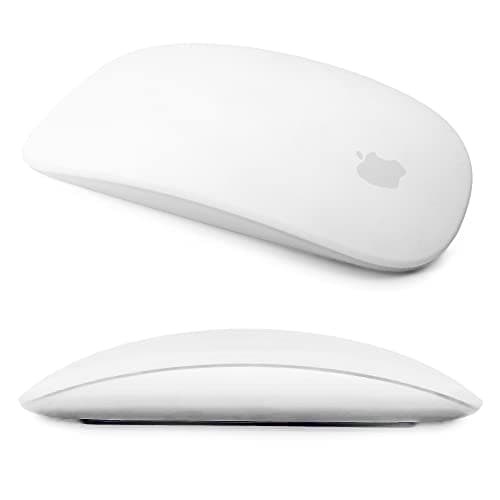 Image of IRAINSUN Mouse Silicone Case, for Apple Magic Mouse 1&2, Drop Proof, Dust Proof, Ultra Thin Cover (White)