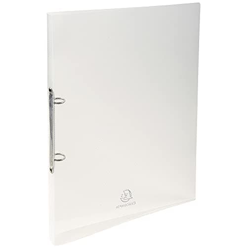 Image of Exacompta - Ref. 54194E - 1 Flexible binder in PP Crystal - 2 round rings, diameter 15 mm - Spine 20 mm - External dimensions: 32 x 25 cm - Format to file A4 - Colour: crystal