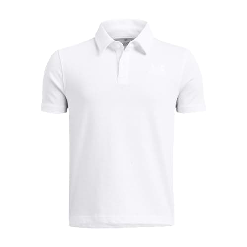 Image of Under Armour Boy's UA B Icon Polo Shirt White