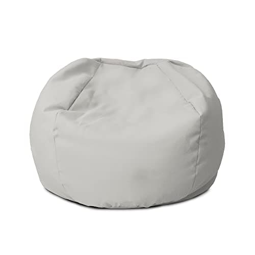 Image of rucomfy Beanbags Small Kids Indoor/Outdoor Bean Bag. Children's Outside Garden Chair. Pre-Filled Water Resistant & Durable. 50cm x 65cm (Platinum Grey, Beanbag Only)