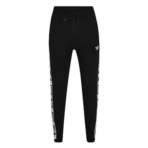 Image of Reebok Men's Identity Tape Joggers, Black, S