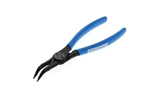 Image of GEDORE Circlip pliers for inner circlips, 45° angled, Shaft dia. 19-60 mm, Tip dia. 1.8 mm, Steel, 8000 J 22