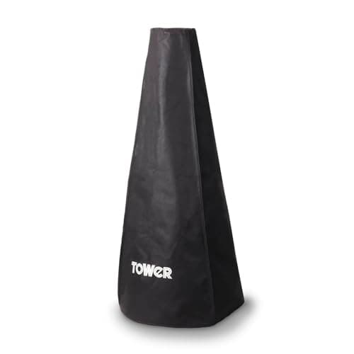 Image of Tower Chiminea Cover, Heavy-Duty Waterproof & Windproof Outdoor Wood Burner Cover, UV Resistant, Black, T978508COV