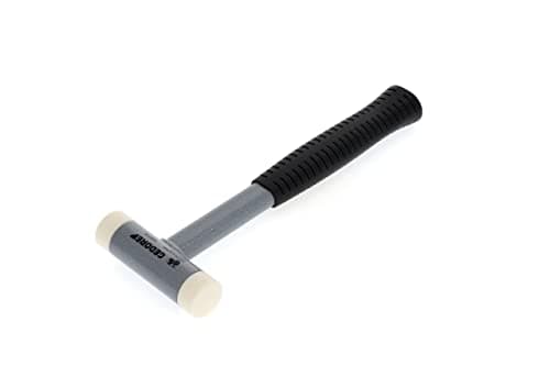 Image of Gedore 8828950 Non-Rebound Soft Hammer, Diameter 30 mm, Steel Tube Handle, Interchangeable Polyamide Heads