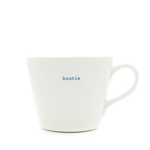 Image of Keith Brymer Jones - Word Range - Standard Ceramic White Mug - Bestie - 350ml - Gift Boxed