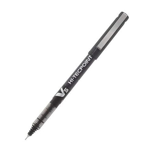 Image of Pilot V5 Liquid Ink Rollerball 0.5 mm Tip - Black, Box of 12