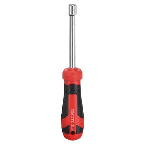 Image of sourcing map SAE Nut Driver 11/32" CR-V Non-Magnetic Tip Hollow Shafts Hex Socket Screwdriver with Anti-Slip Handle for Automobile Repair Bit Driver