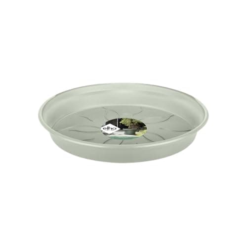 Image of elho Green Basics Saucer 34 - Saucer for Indoor, Outdoor, Grow your Own & Accessories - Ø 33.5 x H 4.8 cm - Green/Stone Green