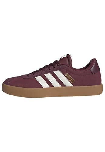 Image of adidas Men's VL Court 3.0 Shoes, Shadow red/Off White/Maroon, 8 UK