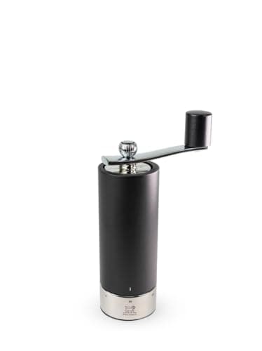Image of PEUGEOT - Isen u'Select 18 cm Pepper Mill - 6 Predefined Grind Settings - Powdered Salt Innovation, Zirlion Mechanism - Natural PEFC-Certified Beechwood and Stainless Steel - Made in France