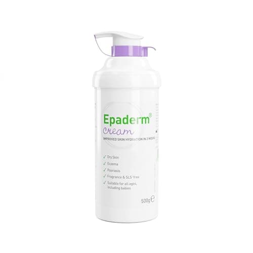 Image of Epaderm Moisturising Cream for Dry Skin, including Eczema and Psoriasis, 500g Pump
