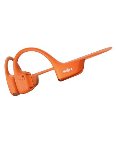 Image of SHOKZ OpenRun Pro 2 Bone Conduction Sports Headphones, Open-Ear Wireless Earphones with Bluetooth 5.3, Noise Cancelling Mics, IP55 Waterproof, 12h Playtime for Running, USB-C Quick Charge, Orange