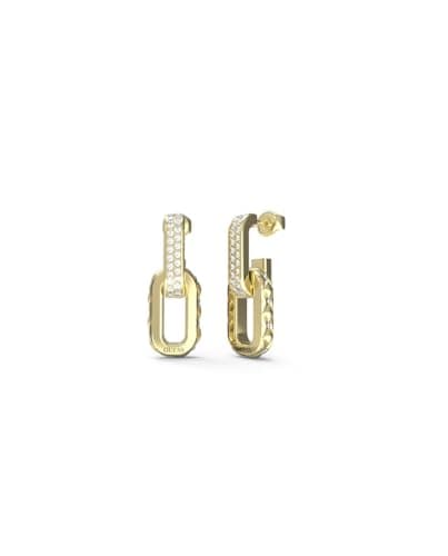 Image of Guess JUBE04582JWYGT-U Women's Earrings Matelasse Pave Gold, Crystal
